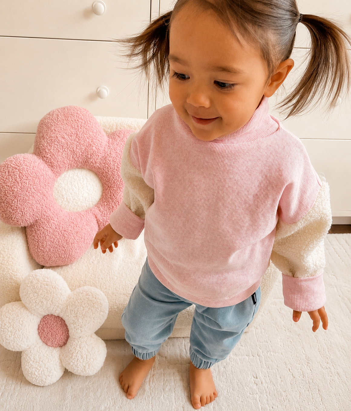 Sakura Blossom Daisy Cushion