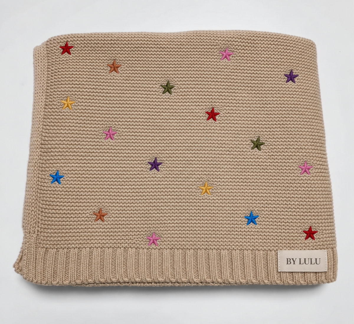 Stella’s Star Embroidery Baby Blanket