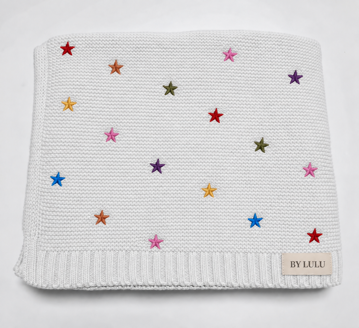 Stella’s Star Embroidery Baby Blanket