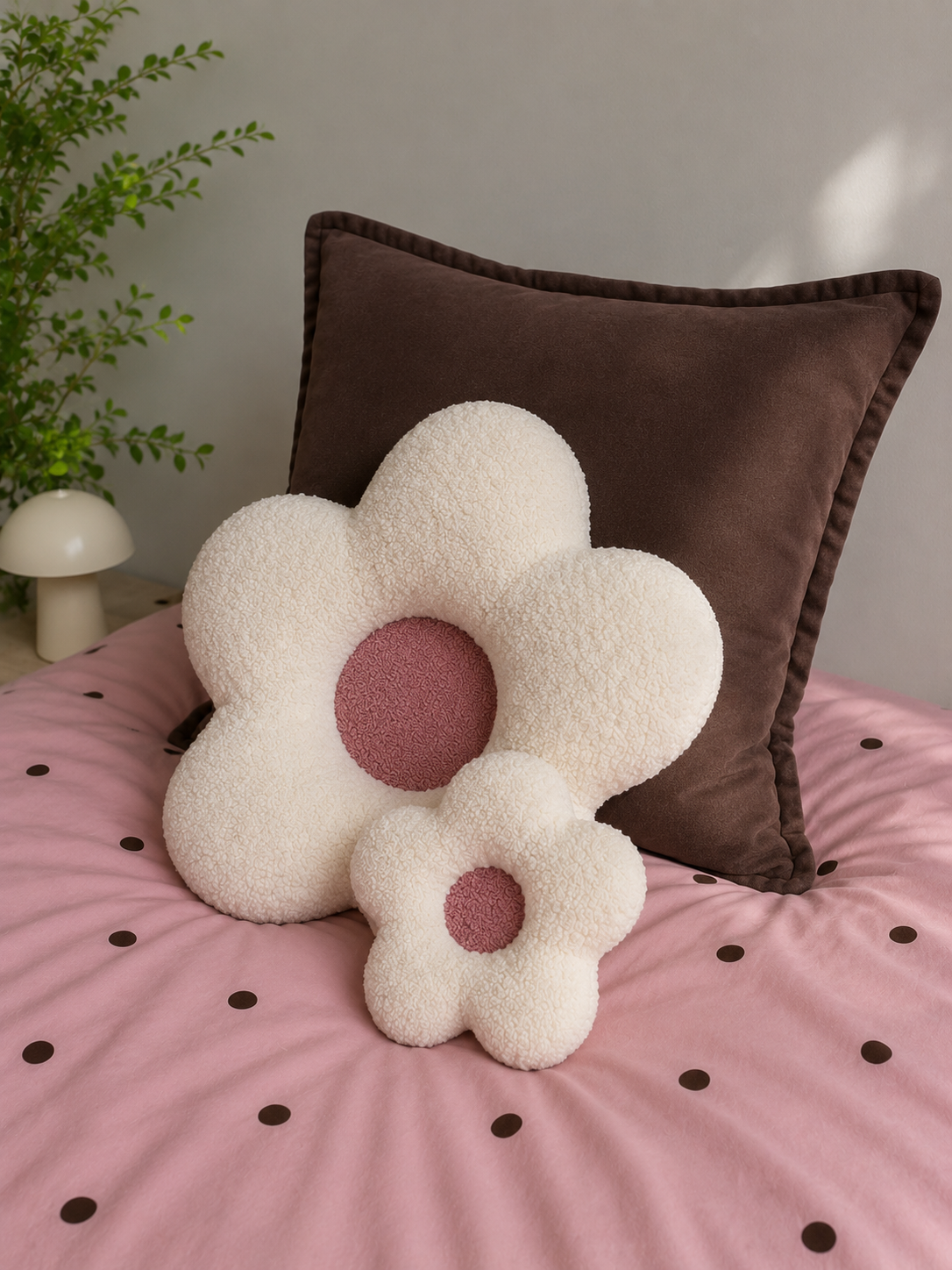 Milk Blossom Daisy Cushion
