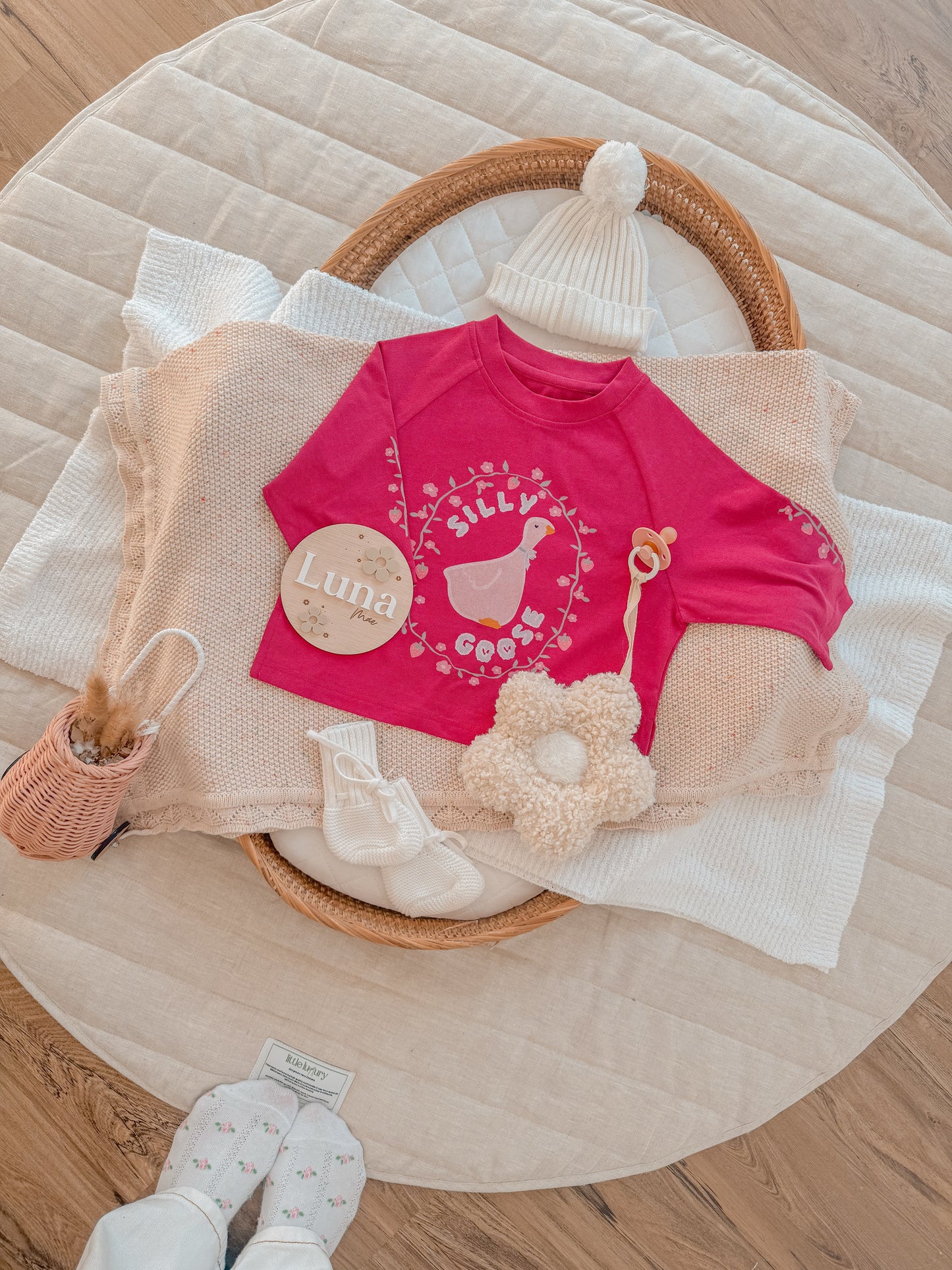 Moon Milk Daisy pacifier holder