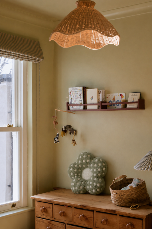 Sage Mushroom Daisy Cushion