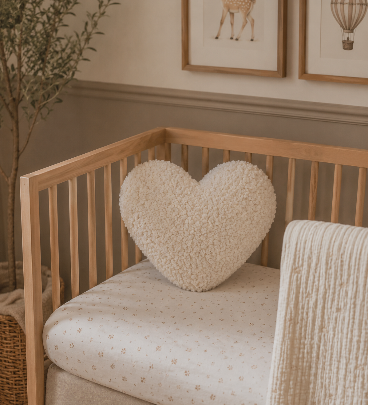 Milk Heart Cushion