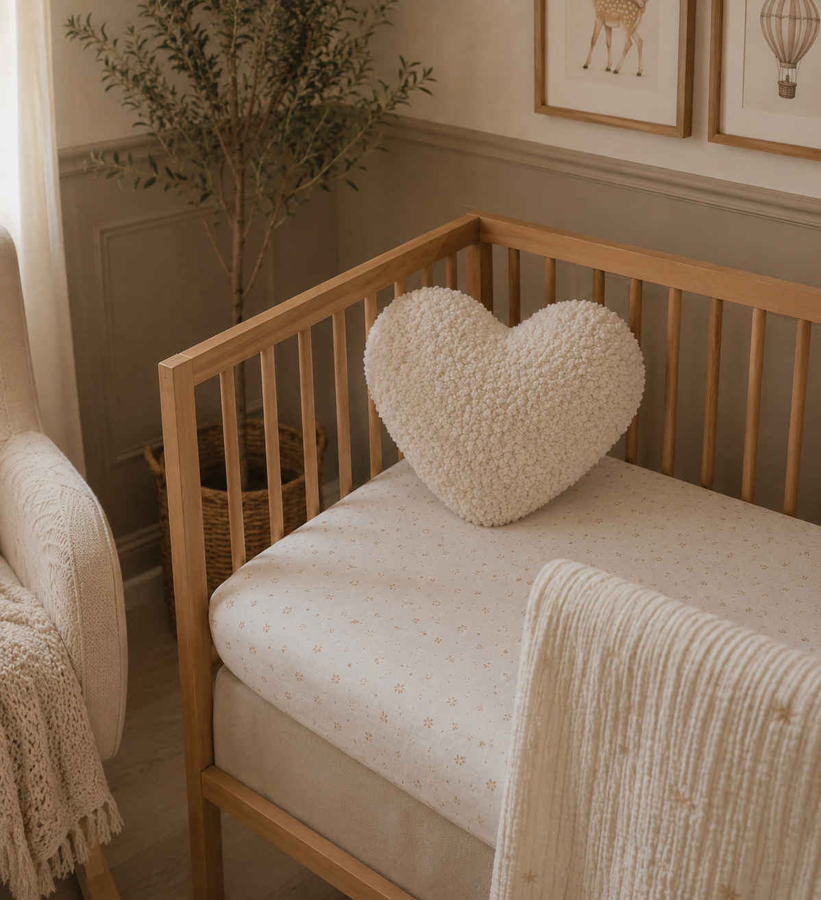 Milk Heart Cushion