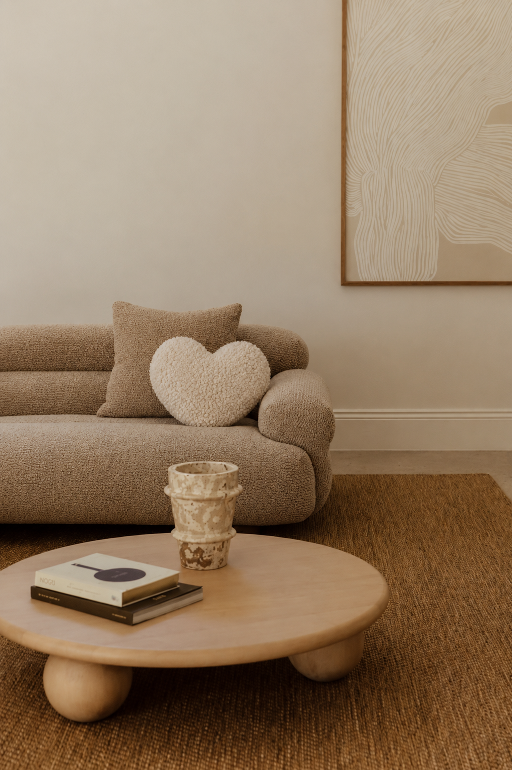 Milk Heart Cushion