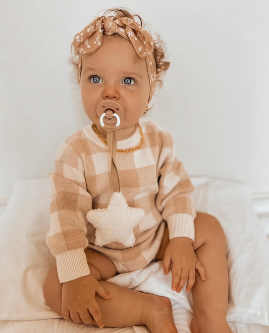 Cloud star pacifier holder